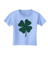 Lucky Four Leaf Clover St Patricks Day Toddler T-Shirt-Toddler T-Shirt-TooLoud-Aquatic-Blue-2T-Davson Sales