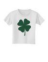 Lucky Four Leaf Clover St Patricks Day Toddler T-Shirt-Toddler T-Shirt-TooLoud-White-2T-Davson Sales