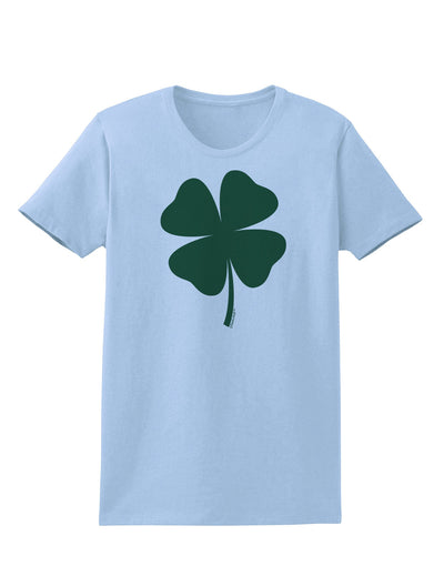 Lucky Four Leaf Clover St Patricks Day Womens T-Shirt-Womens T-Shirt-TooLoud-Light-Blue-X-Small-Davson Sales