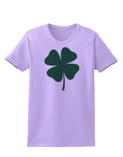 Lucky Four Leaf Clover St Patricks Day Womens T-Shirt-Womens T-Shirt-TooLoud-Lavender-X-Small-Davson Sales