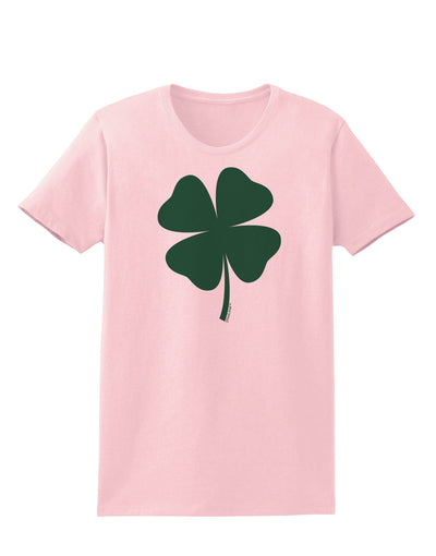 Lucky Four Leaf Clover St Patricks Day Womens T-Shirt-Womens T-Shirt-TooLoud-PalePink-X-Small-Davson Sales