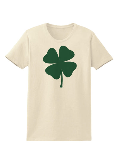 Lucky Four Leaf Clover St Patricks Day Womens T-Shirt-Womens T-Shirt-TooLoud-Natural-X-Small-Davson Sales