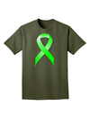 Lyme Disease Awareness Ribbon - Lime Green Adult Dark T-Shirt-Mens T-Shirt-TooLoud-Military-Green-Small-Davson Sales