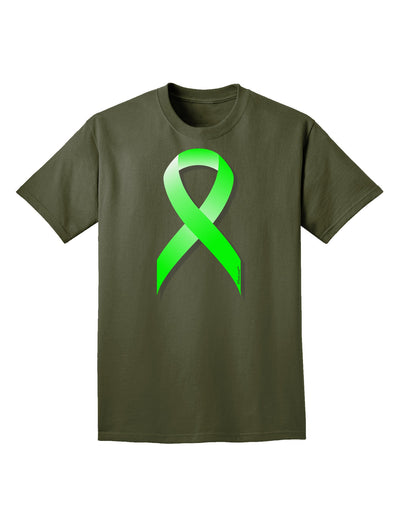 Lyme Disease Awareness Ribbon - Lime Green Adult Dark T-Shirt-Mens T-Shirt-TooLoud-Military-Green-Small-Davson Sales