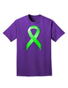 Lyme Disease Awareness Ribbon - Lime Green Adult Dark T-Shirt-Mens T-Shirt-TooLoud-Purple-Small-Davson Sales