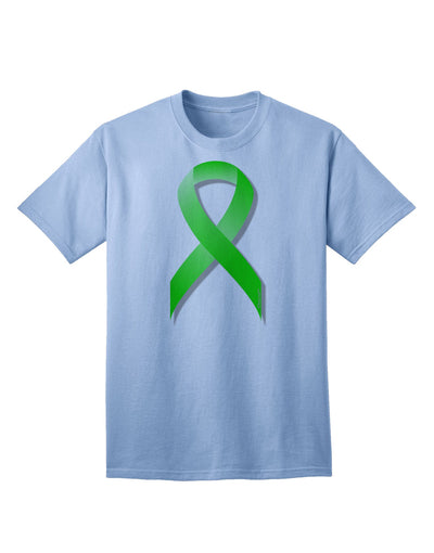 Lyme Disease Awareness Ribbon - Lime Green Adult T-Shirt-Mens T-Shirt-TooLoud-Light-Blue-Small-Davson Sales