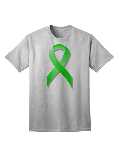 Lyme Disease Awareness Ribbon - Lime Green Adult T-Shirt-Mens T-Shirt-TooLoud-AshGray-Small-Davson Sales