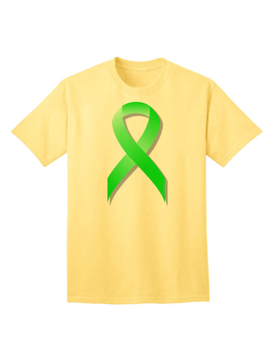 Lyme Disease Awareness Ribbon - Lime Green Adult T-Shirt-Mens T-Shirt-TooLoud-Yellow-Small-Davson Sales