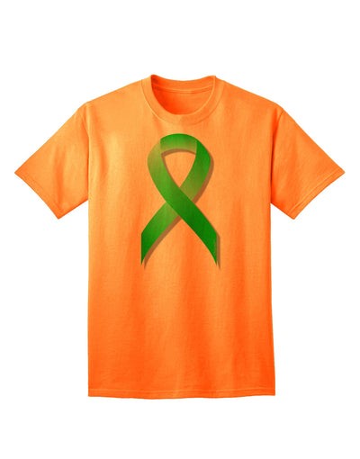 Lyme Disease Awareness Ribbon - Lime Green Adult T-Shirt-Mens T-Shirt-TooLoud-Neon-Orange-Small-Davson Sales