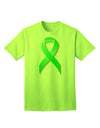 Lyme Disease Awareness Ribbon - Lime Green Adult T-Shirt-Mens T-Shirt-TooLoud-Neon-Green-Small-Davson Sales