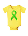 Lyme Disease Awareness Ribbon - Lime Green Baby Romper Bodysuit-Baby Romper-TooLoud-Yellow-06-Months-Davson Sales