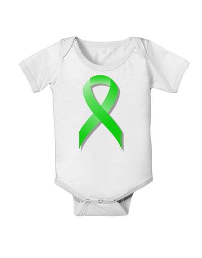 Lyme Disease Awareness Ribbon - Lime Green Baby Romper Bodysuit-Baby Romper-TooLoud-White-06-Months-Davson Sales