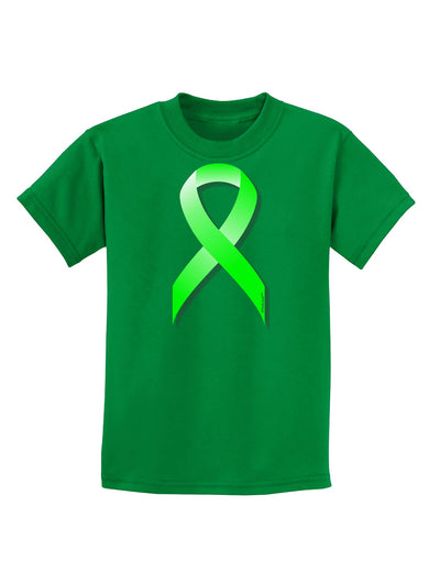 Lyme Disease Awareness Ribbon - Lime Green Childrens Dark T-Shirt-Childrens T-Shirt-TooLoud-Kelly-Green-X-Small-Davson Sales