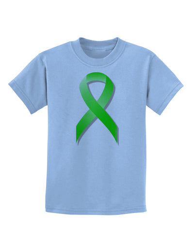 Lyme Disease Awareness Ribbon - Lime Green Childrens T-Shirt-Childrens T-Shirt-TooLoud-Light-Blue-X-Small-Davson Sales