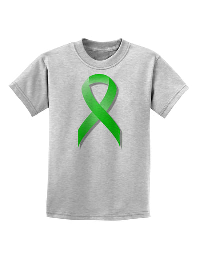 Lyme Disease Awareness Ribbon - Lime Green Childrens T-Shirt-Childrens T-Shirt-TooLoud-AshGray-X-Small-Davson Sales