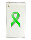 Lyme Disease Awareness Ribbon - Lime Green Micro Terry Gromet Golf Towel 16 x 25 inch-Golf Towel-TooLoud-White-Davson Sales