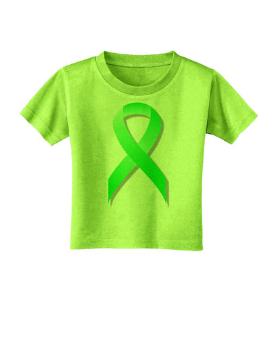 Lyme Disease Awareness Ribbon - Lime Green Toddler T-Shirt-Toddler T-Shirt-TooLoud-Lime-Green-2T-Davson Sales