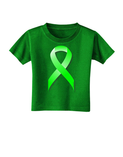 Lyme Disease Awareness Ribbon - Lime Green Toddler T-Shirt Dark-Toddler T-Shirt-TooLoud-Clover-Green-2T-Davson Sales