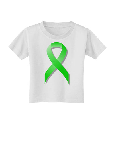 Lyme Disease Awareness Ribbon - Lime Green Toddler T-Shirt-Toddler T-Shirt-TooLoud-White-2T-Davson Sales