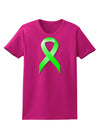 Lyme Disease Awareness Ribbon - Lime Green Womens Dark T-Shirt-TooLoud-Hot-Pink-Small-Davson Sales