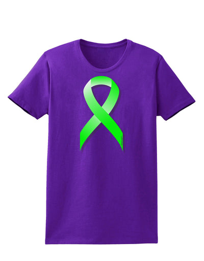 Lyme Disease Awareness Ribbon - Lime Green Womens Dark T-Shirt-TooLoud-Purple-X-Small-Davson Sales