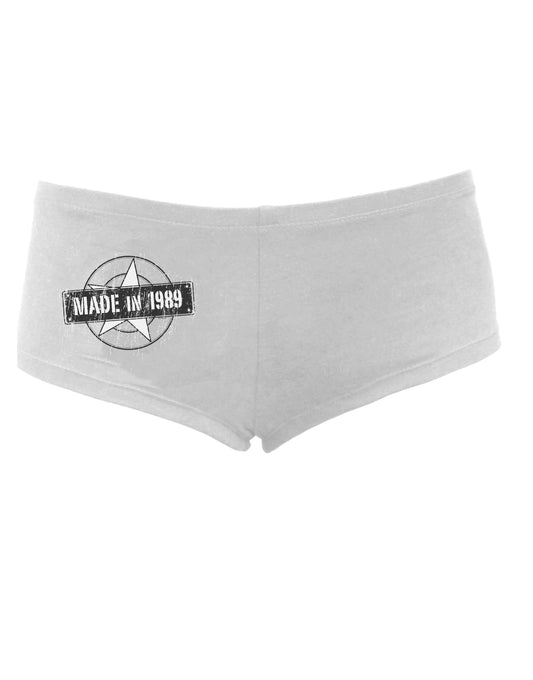 30th Birthday Gift Made in 1989 Women's Boyshorts by TooLoud-Clothing-TooLoud-White-Small-Davson Sales