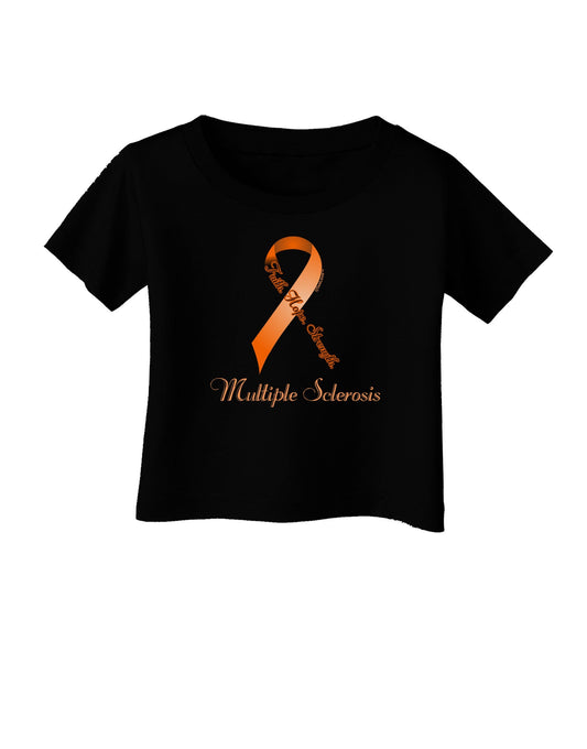 MS - Faith Hope Strength Infant T-Shirt Dark-Infant T-Shirt-TooLoud-Black-06-Months-Davson Sales