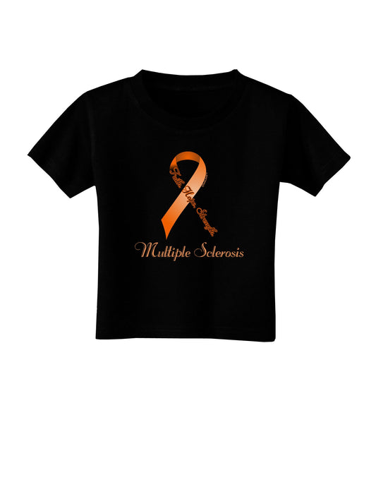 MS - Faith Hope Strength Toddler T-Shirt Dark-Toddler T-Shirt-TooLoud-Black-2T-Davson Sales