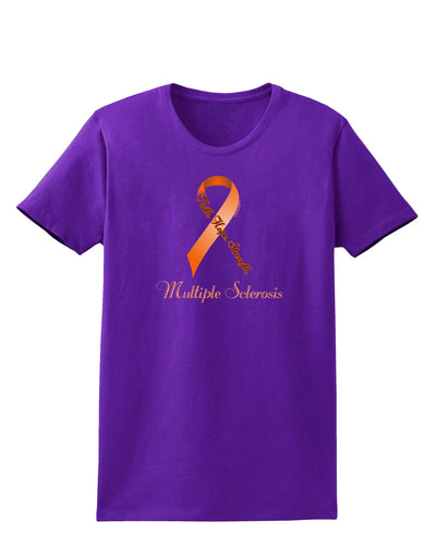 MS - Faith Hope Strength Womens Dark T-Shirt-Womens T-Shirt-TooLoud-Purple-X-Small-Davson Sales