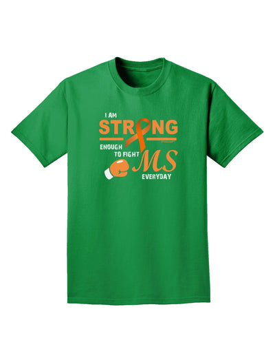 MS - I Am Strong Adult Dark T-Shirt-Mens T-Shirt-TooLoud-Kelly-Green-Small-Davson Sales