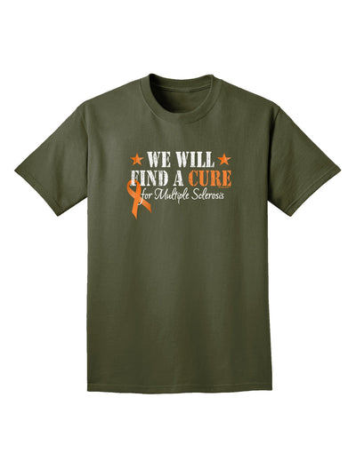 MS - We Will Find A Cure Adult Dark T-Shirt-Mens T-Shirt-TooLoud-Military-Green-Small-Davson Sales