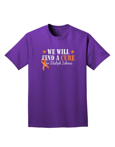 MS - We Will Find A Cure Adult Dark T-Shirt-Mens T-Shirt-TooLoud-Purple-Small-Davson Sales