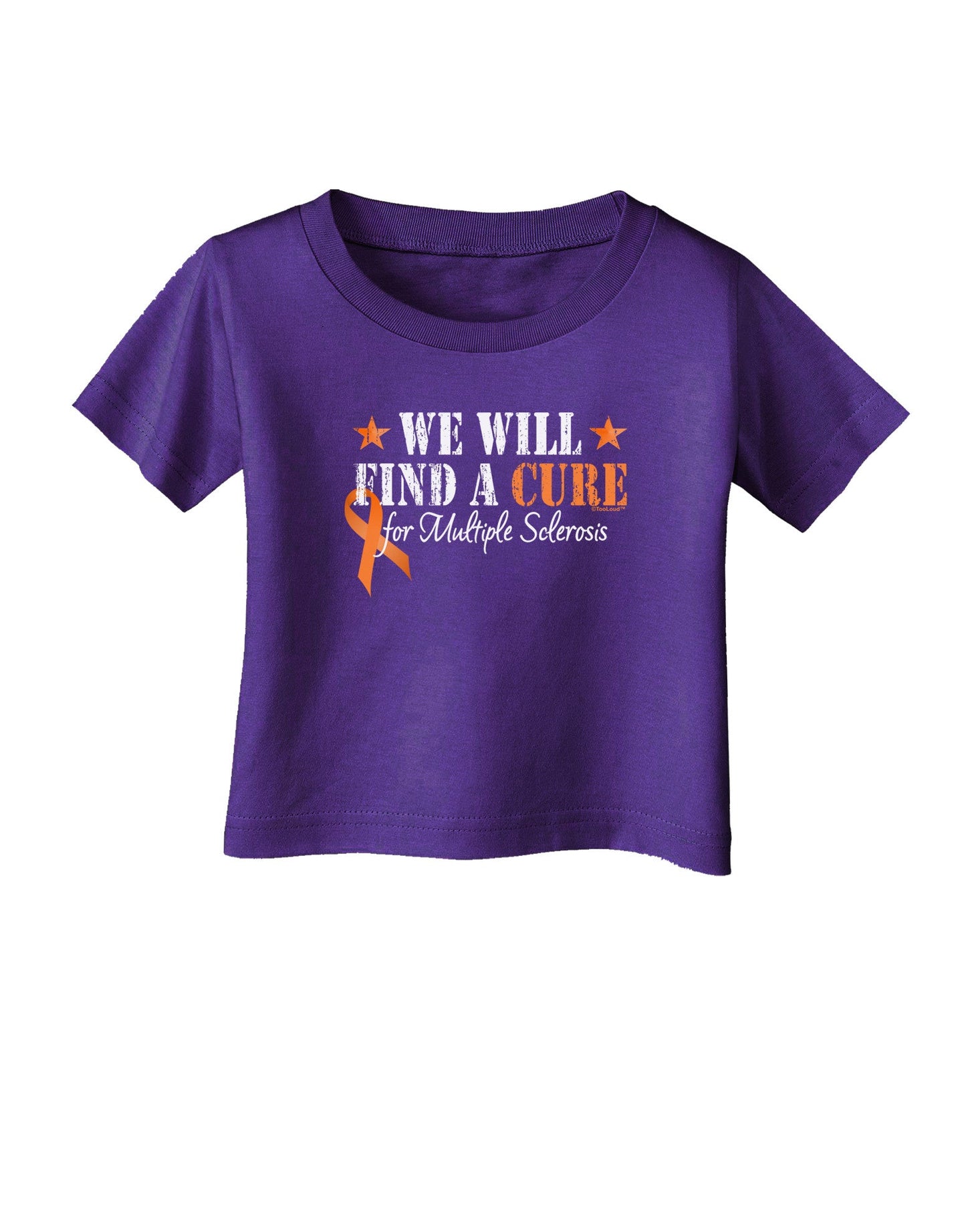MS - We Will Find A Cure Infant T-Shirt Dark-Infant T-Shirt-TooLoud-Purple-06-Months-Davson Sales