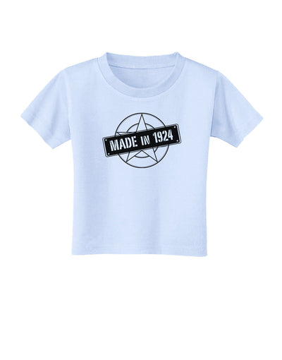 Made In Birth Year 1924 Toddler T-Shirt-Toddler T-Shirt-TooLoud-Light-Blue-2T-Davson Sales