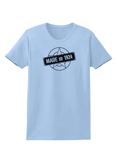 Made In Birth Year 1924 Womens T-Shirt-Womens T-Shirt-TooLoud-Light-Blue-X-Small-Davson Sales