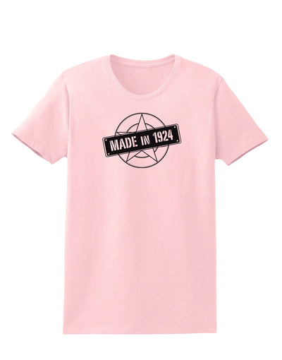 Made In Birth Year 1924 Womens T-Shirt-Womens T-Shirt-TooLoud-PalePink-X-Small-Davson Sales