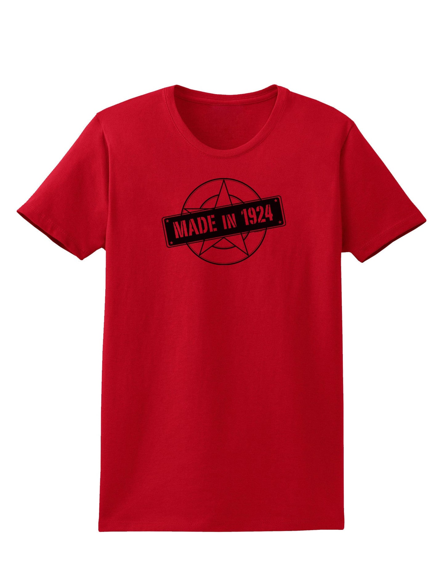 Made In Birth Year 1924 Womens T-Shirt-Womens T-Shirt-TooLoud-Red-X-Small-Davson Sales