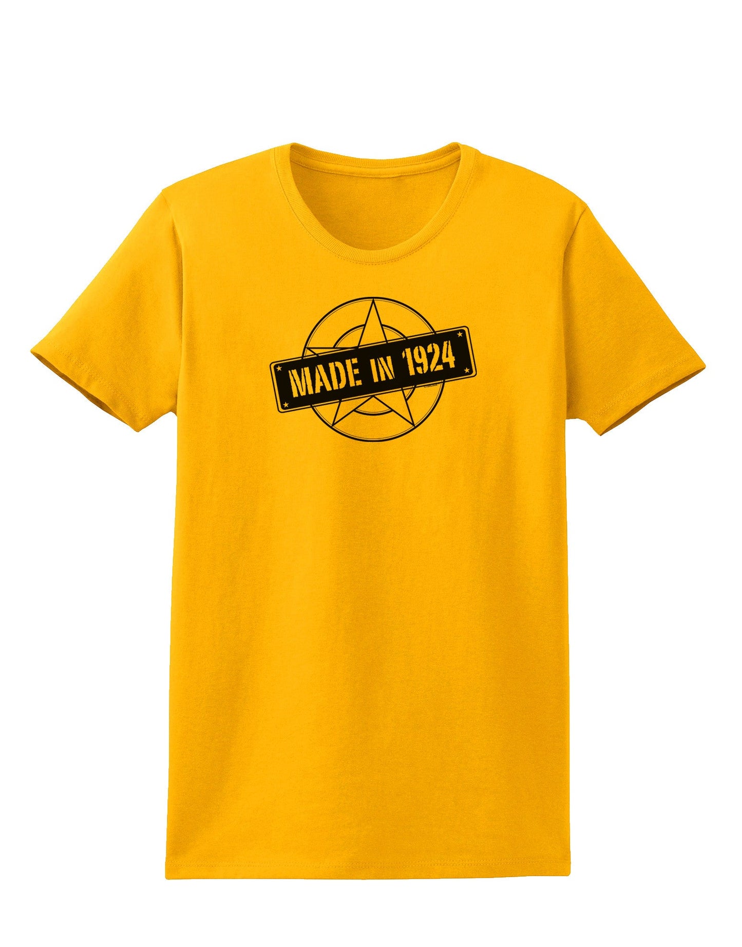 Made In Birth Year 1924 Womens T-Shirt-Womens T-Shirt-TooLoud-Gold-X-Small-Davson Sales