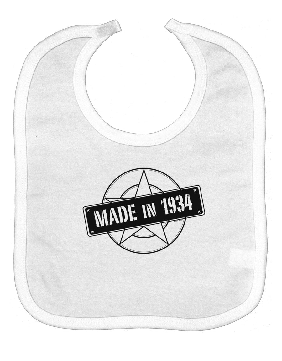 Made In Birth Year 1934 Baby Bib