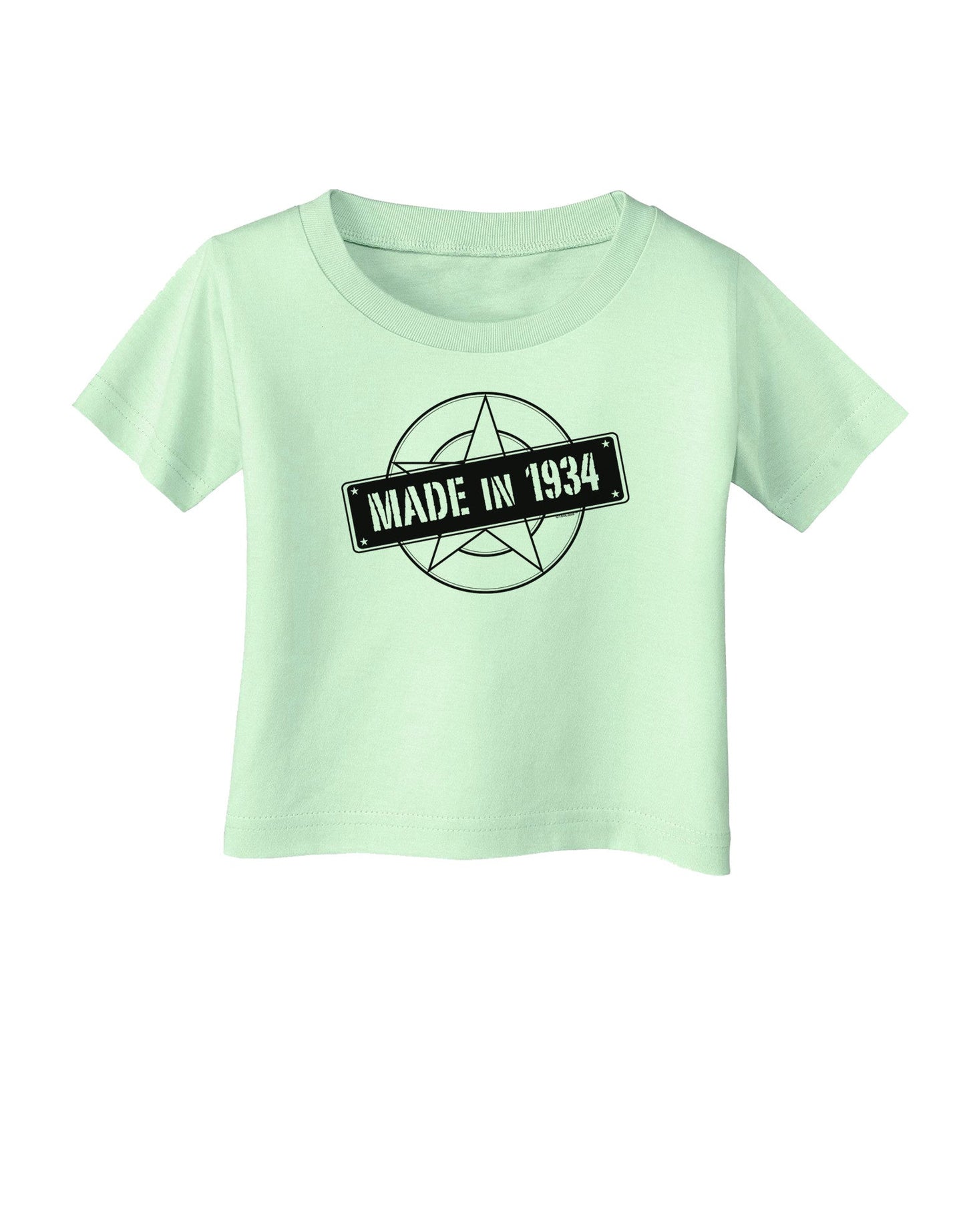 Made In Birth Year 1934 Infant T-Shirt-Infant T-Shirt-TooLoud-Light-Green-06-Months-Davson Sales