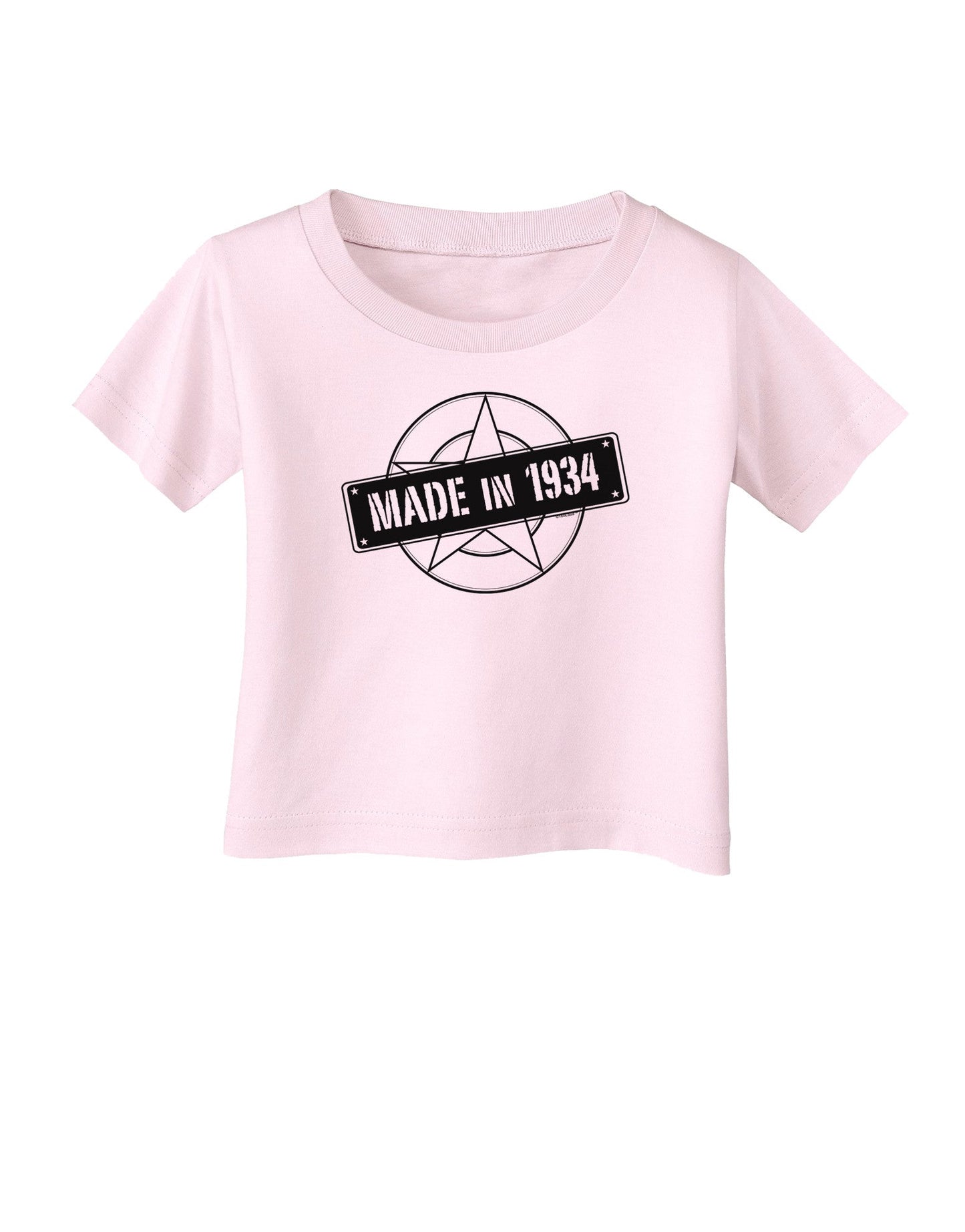 Made In Birth Year 1934 Infant T-Shirt-Infant T-Shirt-TooLoud-Light-Pink-06-Months-Davson Sales