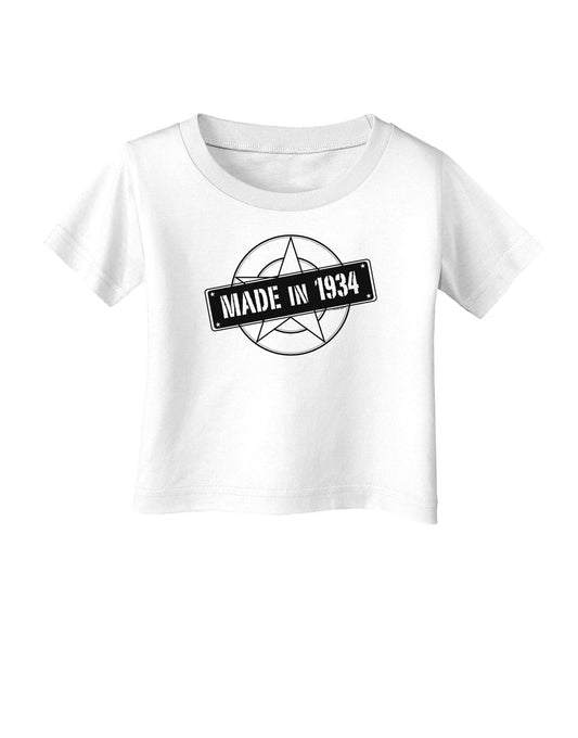 Made In Birth Year 1934 Infant T-Shirt-Infant T-Shirt-TooLoud-White-06-Months-Davson Sales