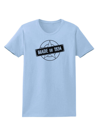 Made In Birth Year 1934 Womens T-Shirt-Womens T-Shirt-TooLoud-Light-Blue-X-Small-Davson Sales