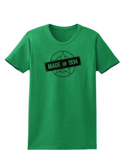 Made In Birth Year 1934 Womens T-Shirt-Womens T-Shirt-TooLoud-Kelly-Green-X-Small-Davson Sales