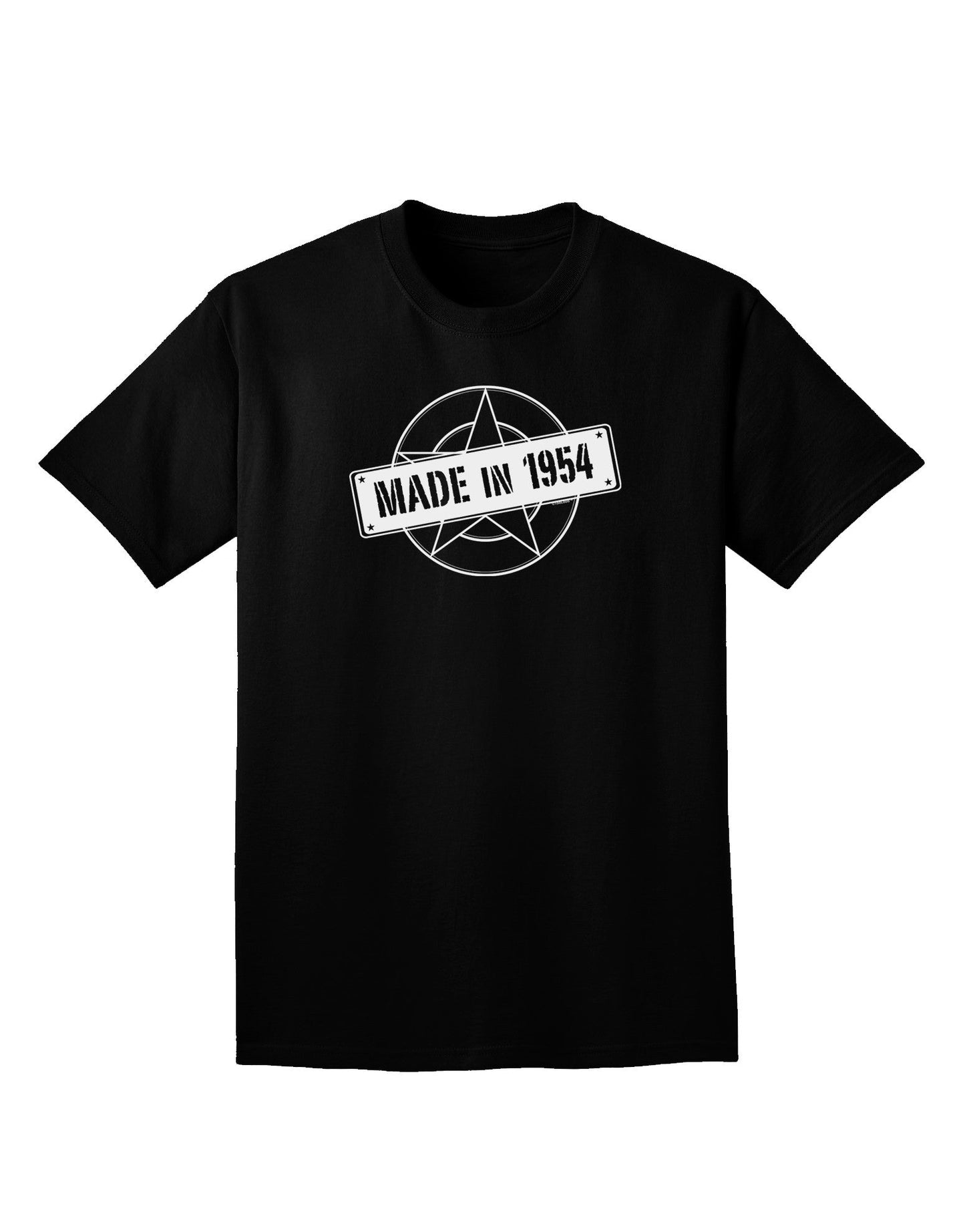 Made In Birth Year 1954 Adult Dark V-Neck T-Shirt-TooLoud-Black-Small-Davson Sales