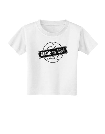 Made In Birth Year 1954 Toddler T-Shirt-Toddler T-Shirt-TooLoud-White-2T-Davson Sales