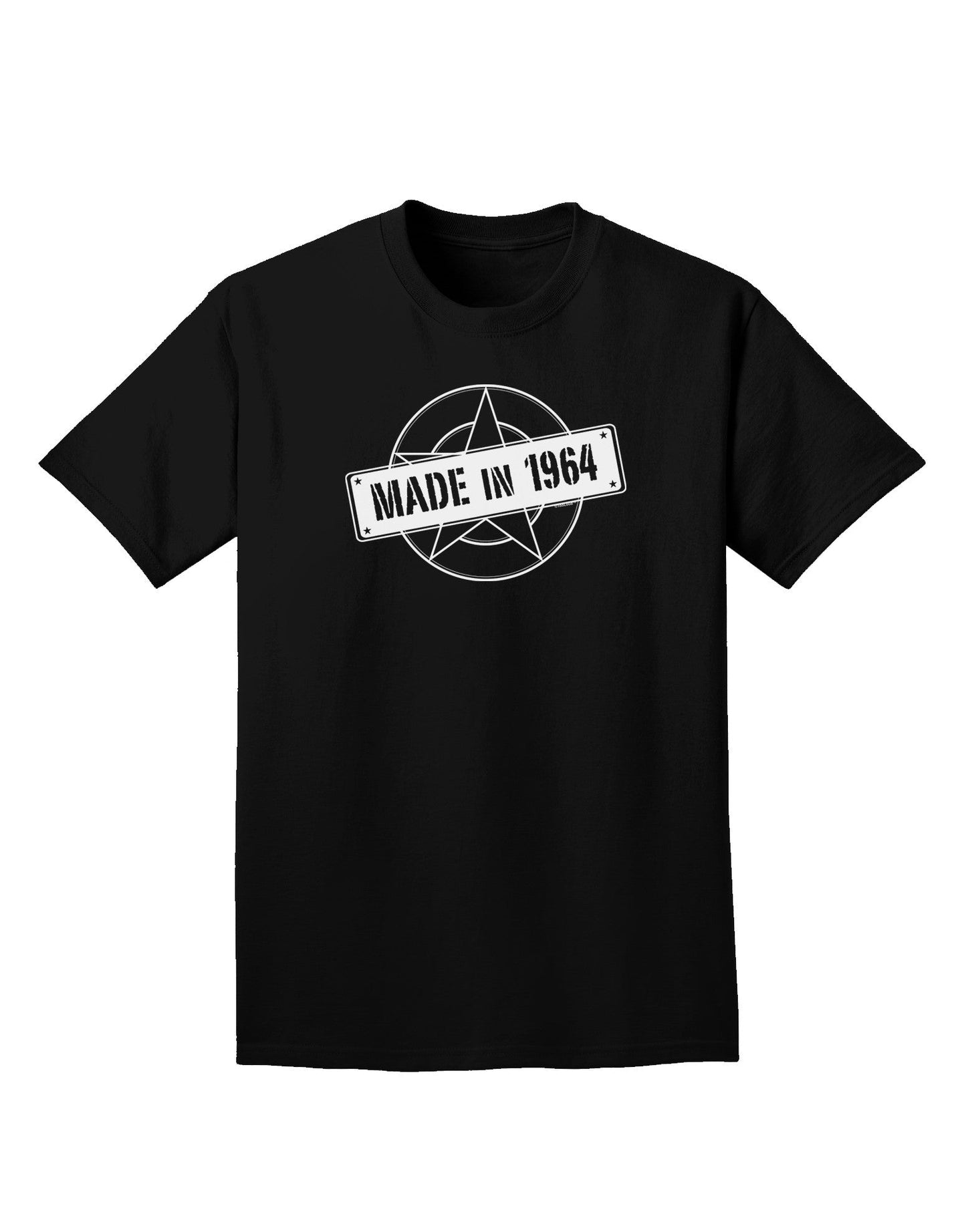 Made In Birth Year 1964 Adult Dark T-Shirt-Mens T-Shirt-TooLoud-Black-Small-Davson Sales