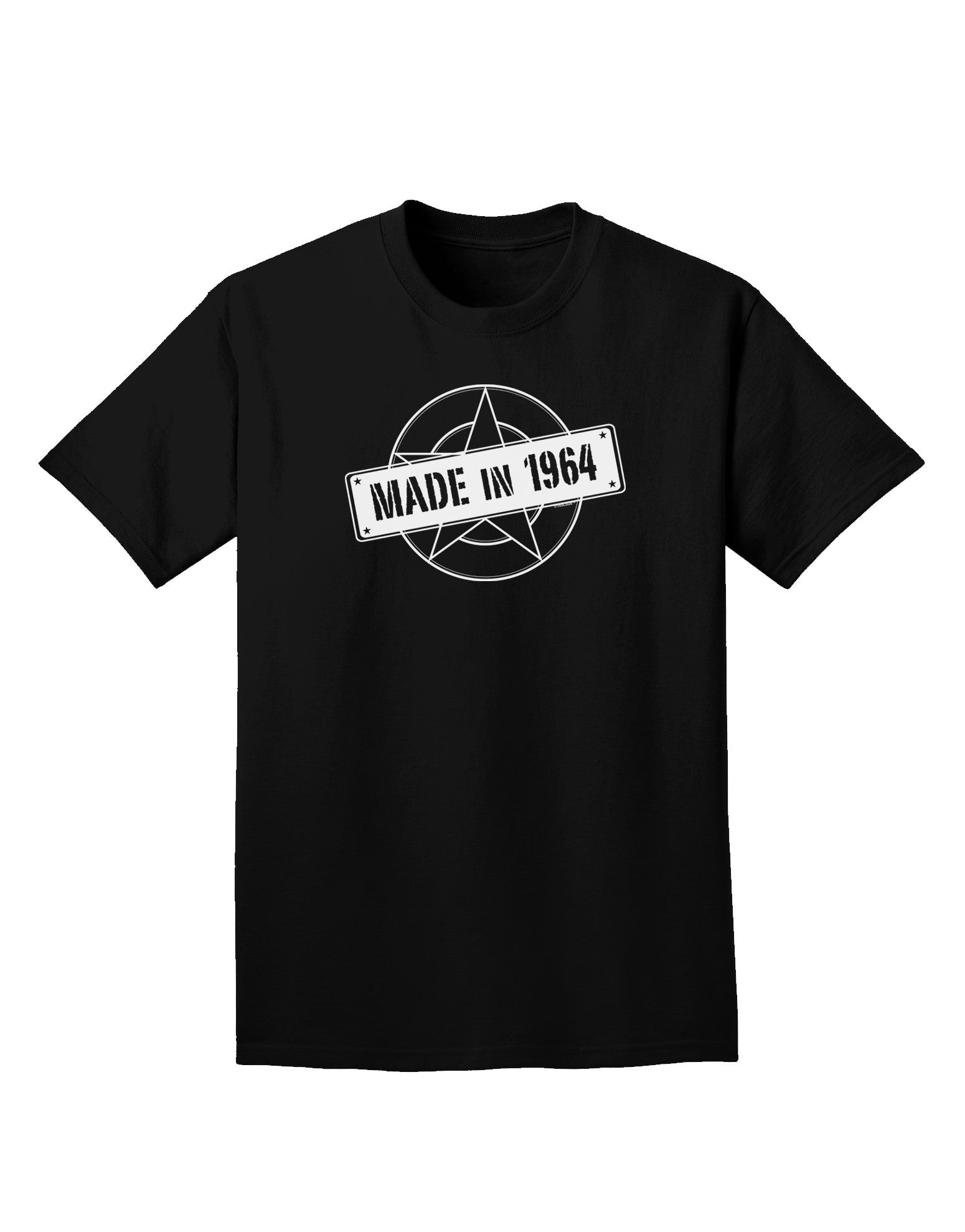 Made In Birth Year 1964 Adult Dark T-Shirt-Mens T-Shirt-TooLoud-Black-Small-Davson Sales