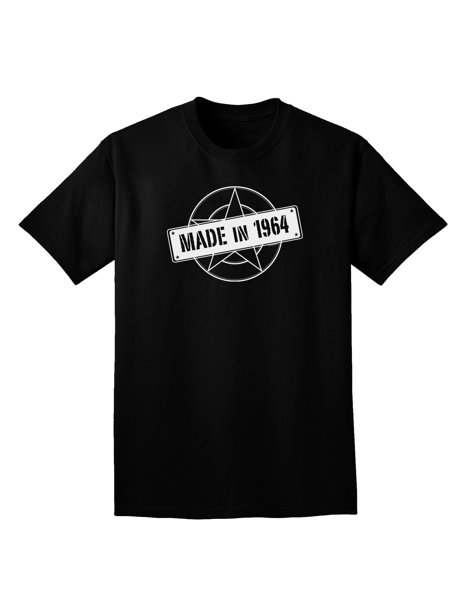 Made In Birth Year 1964 Adult Dark V-Neck T-Shirt-TooLoud-Black-Small-Davson Sales