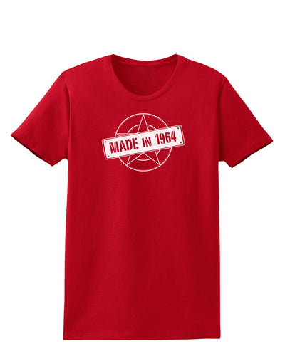 Made In Birth Year 1964 Womens Dark T-Shirt-TooLoud-Red-X-Small-Davson Sales